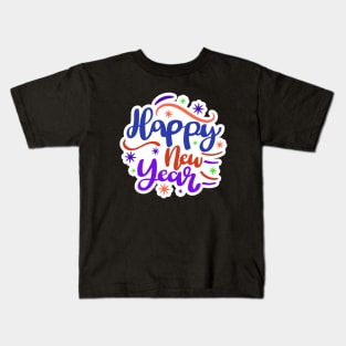 Happy New Year Sparkle Kids T-Shirt